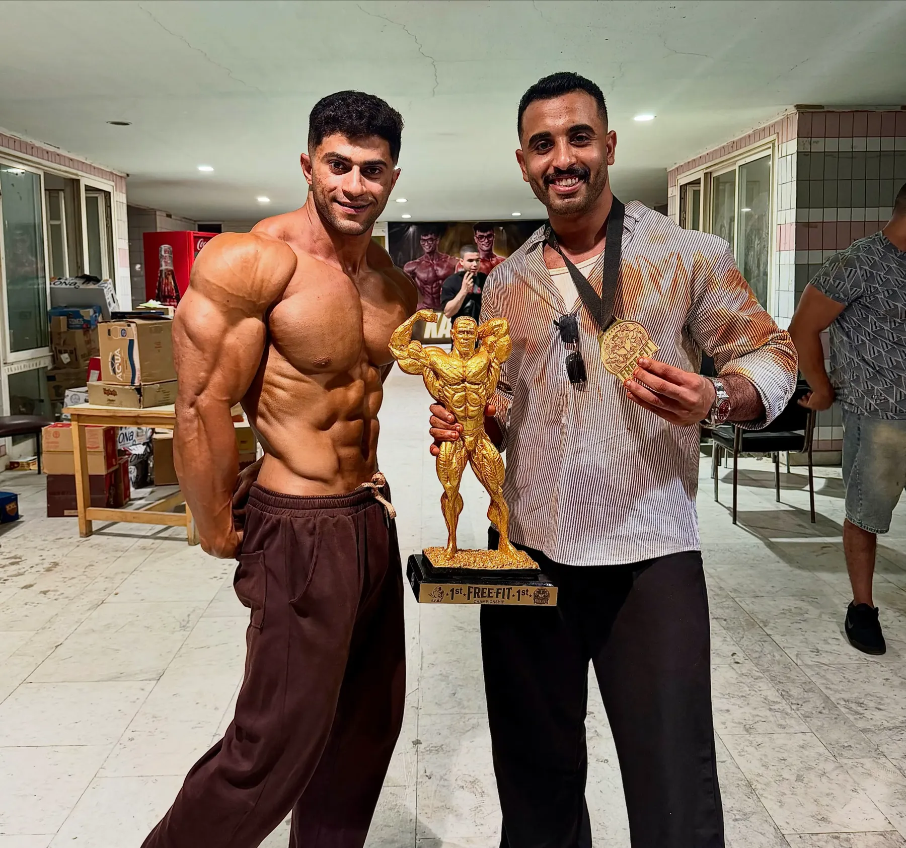 محمد الضاوي مع كأس Free Fit